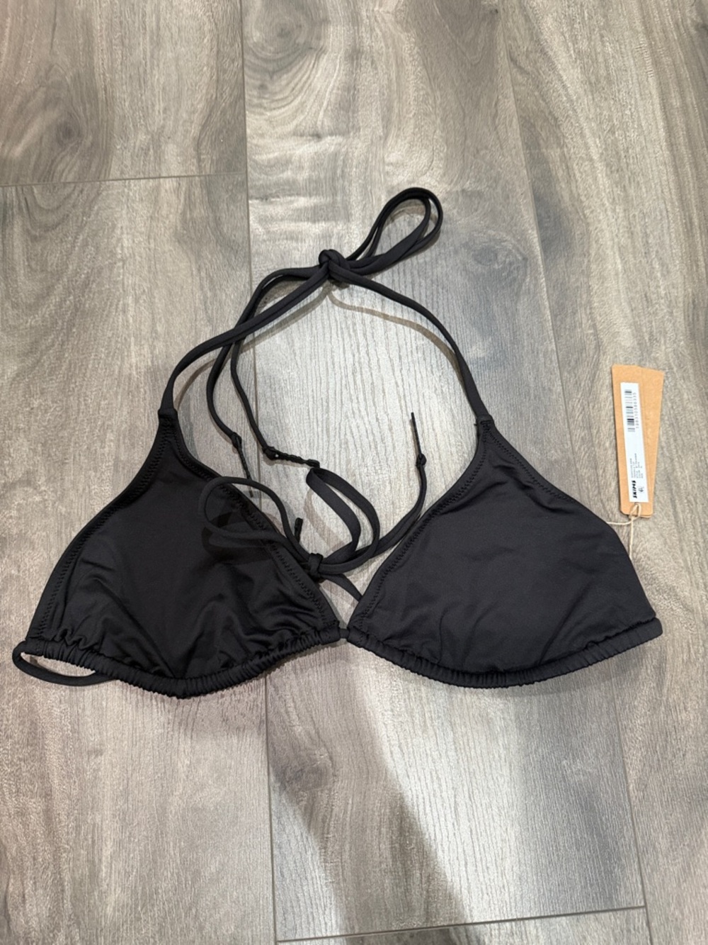 SKIMS Onyx Triangle Swim Top - Minimal Halter